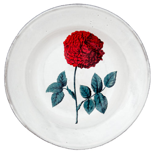 john derian Dutch Hundred Leaved Rose Soup Add to cart Assiette Creuse Details 8.7" Diameter x 1.4" Deep Glazed terracotta Made in Paris Care Dishwasher safe on a moderate wash cycle. Not microwave safe. John Derian teamed up wi
