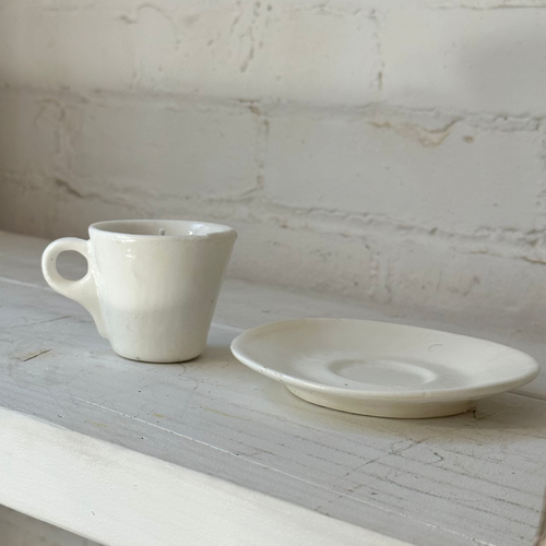 John Derian Espresso Cup Candle Add To Cart Details Cup - 2.25" W X 3.5" H Saucer - 4.75" W Paraffin Wax Each Item Will Feature Unique Variations Made In Italy Care Remove All Paper Before Burning. Not Intended For Children. Cer