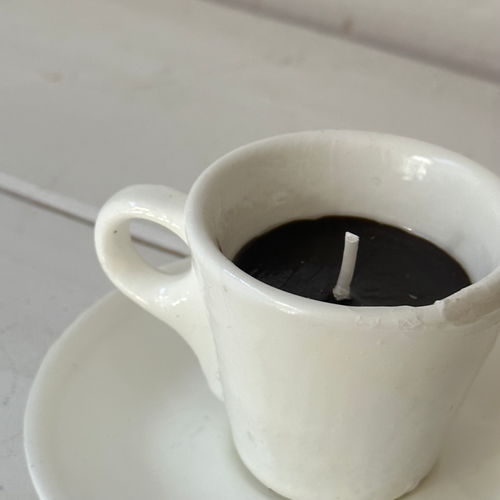 John Derian Espresso Cup Candle Add To Cart Details Cup - 2.25" W X 3.5" H Saucer - 4.75" W Paraffin Wax Each Item Will Feature Unique Variations Made In Italy Care Remove All Paper Before Burning. Not Intended For Children. Cer