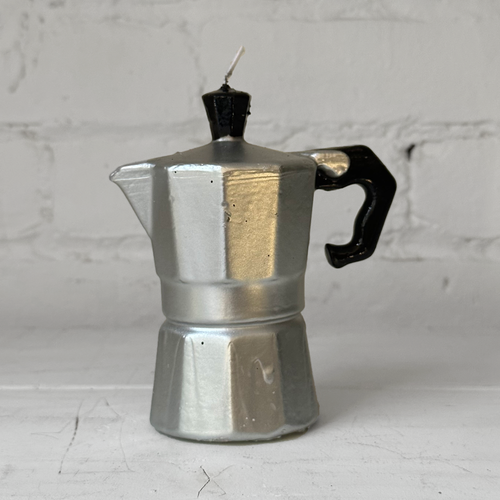 john derian Espresso Pot Candle Add to cart Details 4" W x 5" H Paraffin Wax Each item will feature unique variations Made in Italy Care Remove All Paper Before Burning. Not intended for children. Cereria Introna has been produc