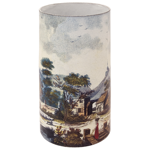 john derian Expandable Empire Vase Add to cart Vase Expandable Empire Details 5.25" W x 9.5" H Glazed terracotta Made in Paris Care Dishwasher safe on a moderate wash cycle. Not microwave safe.  John Derian teamed up with Ast