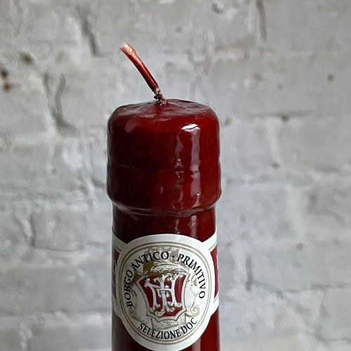 John Derian Fiaschetto Vino Red Chianti Wine Basket Bottle Candle Add To Cart Details 10" H Paraffin Wax Each Item Will Feature Unique Variations Made In Italy Care Remove All Paper Before Burning. Not Intended For Children.  