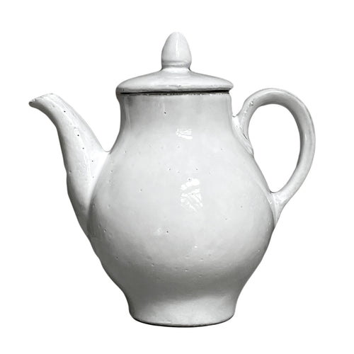 john derian Fillette Teapot Add to cart Sucrier Fillette Details 5.9" W x 4.7" L 5.5" H Black Terra Cotta with White Enameled Glaze Each item will feature unique variations Made in Paris Care Dishwasher safe on a moderate wash