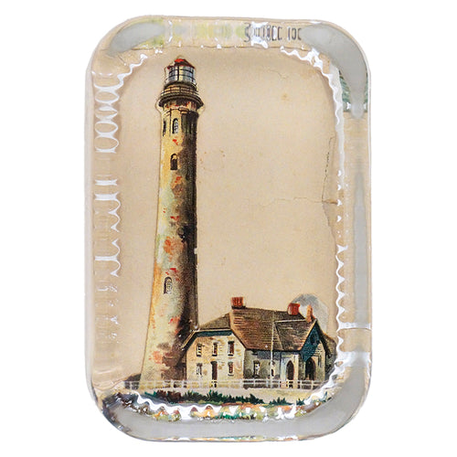 john derian Fire Island (Lighthouse) Dotted Edge Large Paperweight