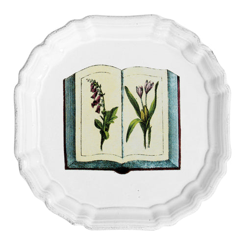 john derian Floral Book Plate Add to cart Assiette 2 Papillons Details 5.3" Diameter x .4" Deep Glazed terracotta Made in Paris Care Dishwasher safe on a moderate wash cycle. Not microwave safe. John Derian teamed up with Astier
