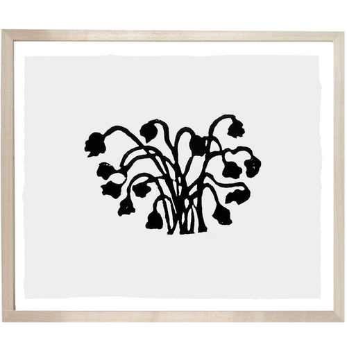 john derian Flower Arrangement 10 x 12" Linocut Print