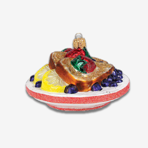 john derian French Toast Ornament Add to cart A deliciously charming addition to your tree: this French Toast Ornament features a beautifully detailed plate stacked high with fluffy French toast perfectly golden brown. Topped wi