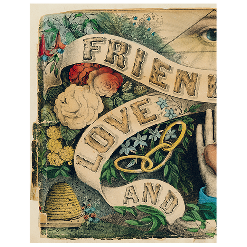 john derian Friendship Love Truth (p 191) 11" x 14" Rect. Tray
