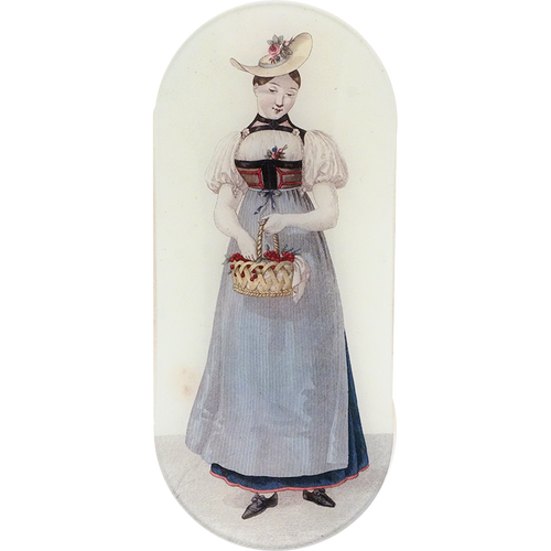 john derian Girl From Berne (Women's Work) 6 x 12" Oblong Tray