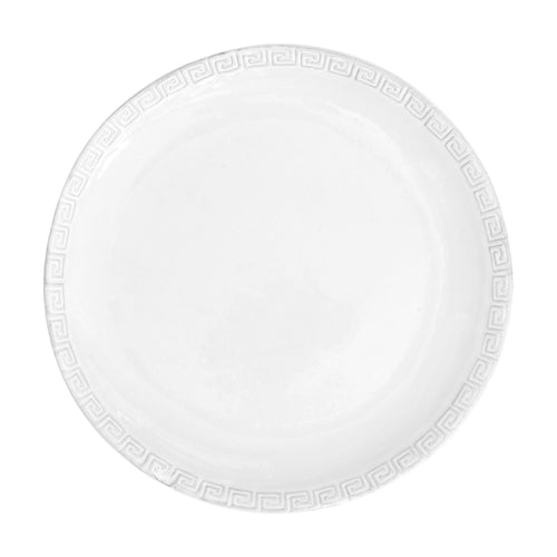 john derian Grecque Soup Plate Add to cart Grande Assiette Details 7.7" Diameter 1" Deep Black Terra Cotta with White Enameled Glaze Each item will feature unique variations Made in Paris Care Dishwasher safe on a moderate wash