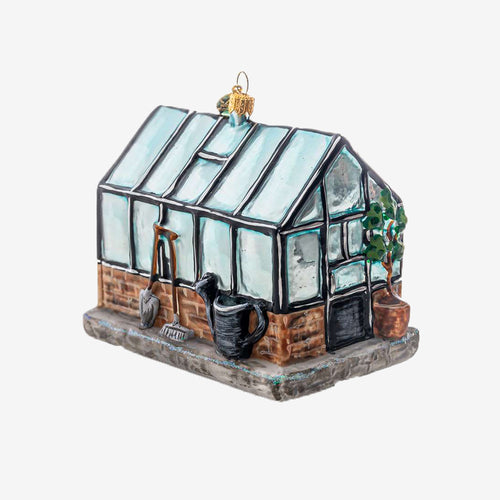 john derian Greenhouse Ornament 78 Add to cart All Holiday ornaments and items are final sale and are not eligible for return or exchange.  Details Glass Handblown in Poland Please note all ornaments and holiday items are not