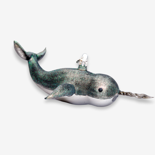 john derian Grey Narwhal Whale Ornament Add to cart All Holiday ornaments and items are final sale and are not eligible for return or exchange.  Catch of the day Add a touch of the nautical charm to your holiday décor with thi