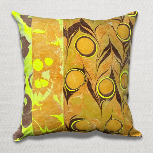 John Derian Hand Marbled One-of-a-Kind Pillow (SW01) Add To Cart Swarm's Hand-marbled Pillows Are Each A One-of-a-kind Creation. Crafted With Care Swarm Utilizes Centuries-old Marbling Techniques To Create A Mesmerizing Dance Of