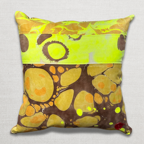 john derian Hand Marbled One-of-a-Kind Pillow (SW01) Add to cart Swarm's hand-marbled pillows are each a one-of-a-kind creation. Crafted with care Swarm utilizes centuries-old marbling techniques to create a mesmerizing dance of