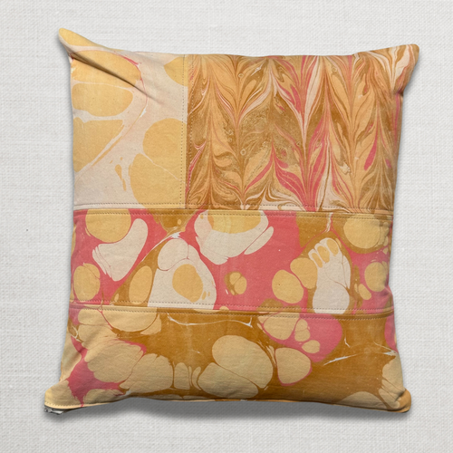 John Derian Hand Marbled One-of-a-Kind Pillow (SW06) Add To Cart Swarm's Hand-marbled Pillows Are Each A One-of-a-kind Creation. Crafted With Care Swarm Utilizes Centuries-old Marbling Techniques To Create A Mesmerizing Dance Of