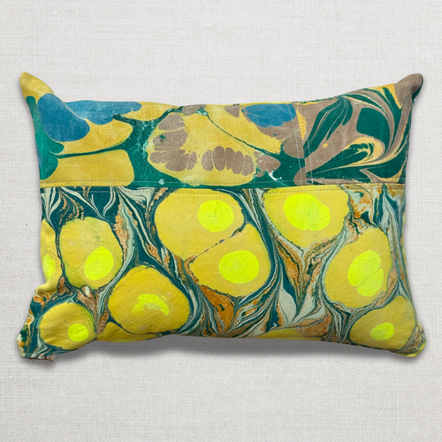 John Derian Hand Marbled One-of-a-Kind Pillow (SW11) Add To Cart Swarm's Hand-marbled Pillows Are Each A One-of-a-kind Creation. Crafted With Care Swarm Utilizes Centuries-old Marbling Techniques To Create A Mesmerizing Dance Of