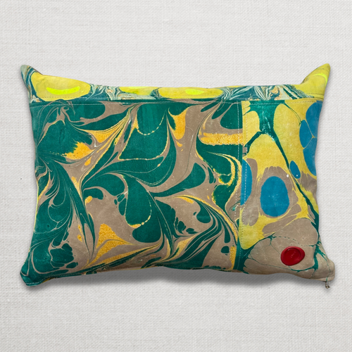 john derian Hand Marbled One-of-a-Kind Pillow (SW11) Add to cart Swarm's hand-marbled pillows are each a one-of-a-kind creation. Crafted with care Swarm utilizes centuries-old marbling techniques to create a mesmerizing dance of