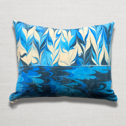 John Derian Hand Marbled One-of-a-Kind Pillow (SW713) Add To Cart Swarm's Hand-marbled Pillows Are Each A One-of-a-kind Creation. Crafted With Care Swarm Utilizes Centuries-old Marbling Techniques To Create A Mesmerizing Swirl O