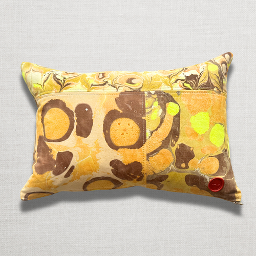 John Derian Hand Marbled One-of-a-Kind Pillow (SW718) Add To Cart Swarm's Hand-marbled Pillows Are Each A One-of-a-kind Creation. Crafted With Care Swarm Utilizes Centuries-old Marbling Techniques To Create A Mesmerizing Swirl O