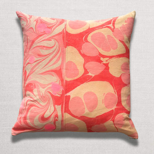 john derian Hand Marbled One-of-a-Kind Pillow (SW723) Add to cart Swarm's hand-marbled pillows are each a one-of-a-kind creation. Crafted with care Swarm utilizes centuries-old marbling techniques to create a mesmerizing dance o