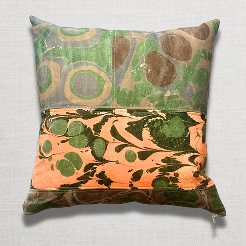 John Derian Hand Marbled One-of-a-Kind Pillow (SW726) Add To Cart Swarm's Hand-marbled Pillows Are Each A One-of-a-kind Creation. Crafted With Care Swarm Utilizes Centuries-old Marbling Techniques To Create A Mesmerizing Swirl O