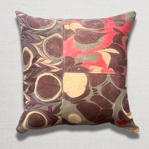 John Derian Hand Marbled One-of-a-Kind Pillow (SW728) Add To Cart Swarm's Hand-marbled Pillows Are Each A One-of-a-kind Creation. Crafted With Care Swarm Utilizes Centuries-old Marbling Techniques To Create A Mesmerizing Swirl O