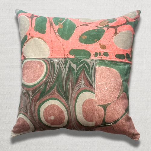 John Derian Hand Marbled One-of-a-Kind Pillow (SW729) Add To Cart Swarm's Hand-marbled Pillows Are Each A One-of-a-kind Creation. Crafted With Care Swarm Utilizes Centuries-old Marbling Techniques To Create A Mesmerizing Swirl O