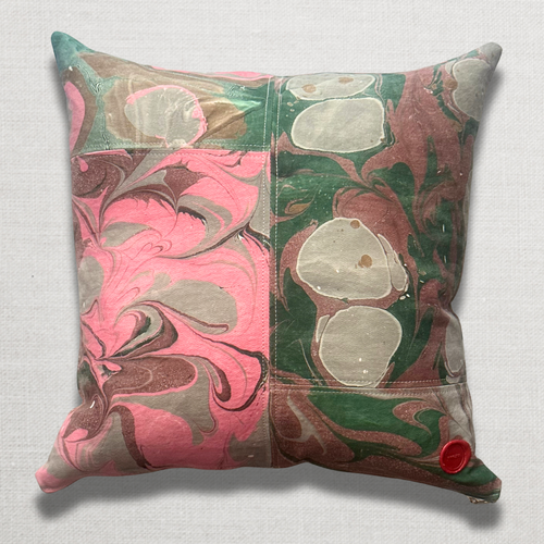 john derian Hand Marbled One-of-a-Kind Pillow (SW729) Add to cart Swarm's hand-marbled pillows are each a one-of-a-kind creation. Crafted with care Swarm utilizes centuries-old marbling techniques to create a mesmerizing swirl o