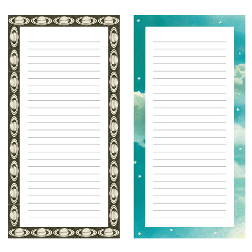 John Derian Heavenly Bodies Notepad Add To Cart Details 80 Ruled And Easy To Tear Off Page 8.25" L X 4.25" W 4 Unique boarder Designs Published By Artisan Take a Journey Into John's expansive archive Of Antique Prints With 