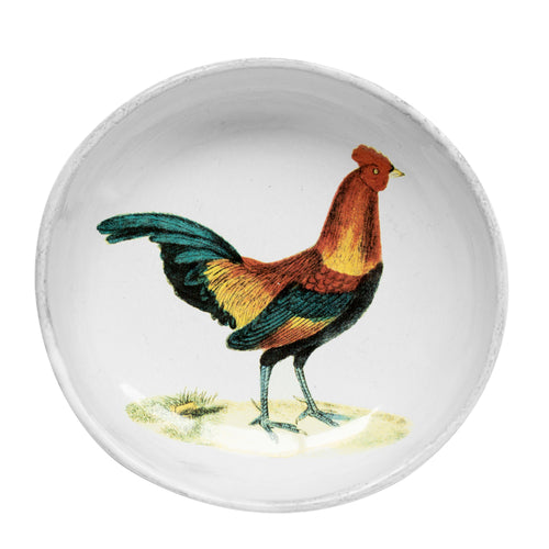 john derian Hen Small Dish (Right) Add to cart Details 4.2" Diameter x .5" Deep Glazed terracotta Made in Paris Care Dishwasher safe on a moderate wash cycle. Not microwave safe. John Derian teamed up with Astier de Villatte to