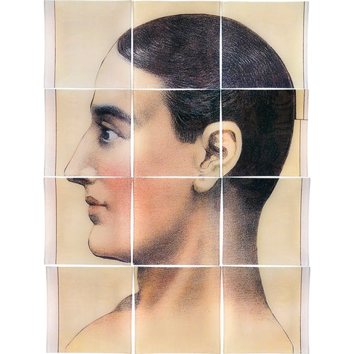 john derian In Perfect Health Include free plate hanger Add to cart 12 Pieces 8" Squares Entire piece approximately 26" x 34" Details Handmade to order in our New York City studio Collaged paper under handblown glass Care Do not