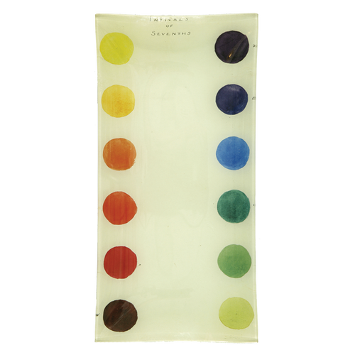 john derian Intervals of Sevenths (Color Dots) 6 x 12" Pencil Tray