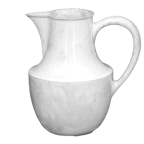 john derian Istanbul Pitcher Add to cart Pichet 7.9" Wide x 5.7" Diameter x 8.3" Height Black Terra Cotta with White Enameled Glaze Each item will feature unique variations Made in Paris Care Dishwasher safe on a moderate wash