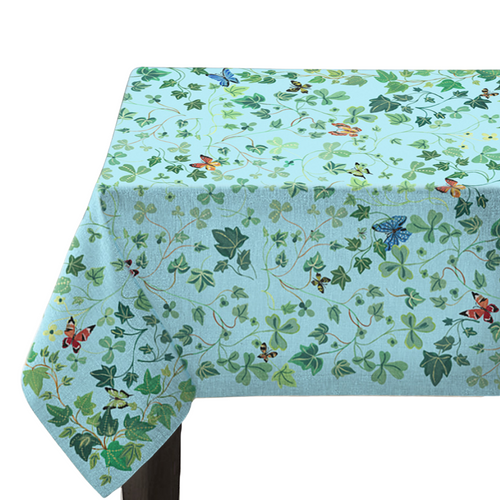 john derian Ivy Tablecloth in Blue Add to cart Details 59" x 118" 100% European Linen Made in Latvia Care Machine Washable. Whether it's a silk scarf a painted sculpture a bag pillow or tea towel French painter Nathalie Lété i