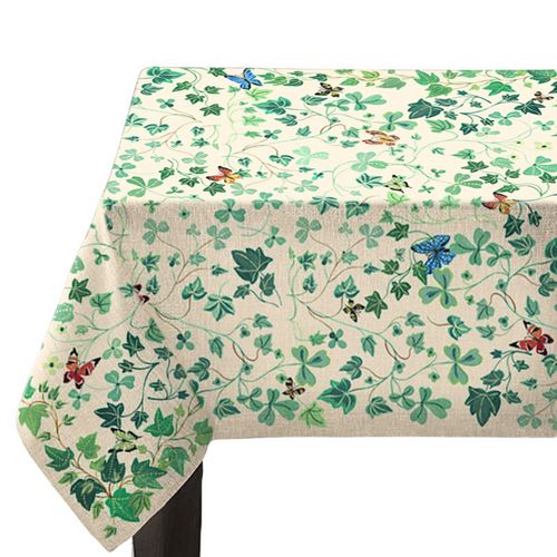 john derian Ivy Tablecloth in Ivory Add to cart Details 59" x 118" 100% European Linen Made in Latvia Care Machine Washable. Whether it's a silk scarf a painted sculpture a bag pillow or tea towel French painter Nathalie Lété