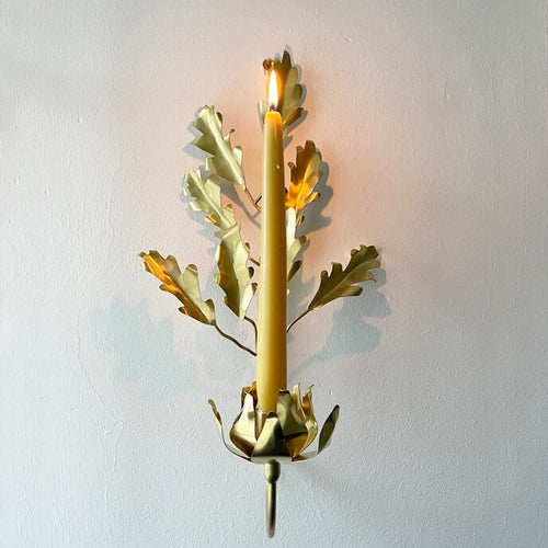 John Derian Jess Wheeler Oak Leaf Single Candle Sconce Add To Cart Handmade By Jess And Her Team In Her Workshop Each Brass Piece Is Organically Unique. Made Using Unlacquered Recycled Brass And Pure Silver Solder The High Shine