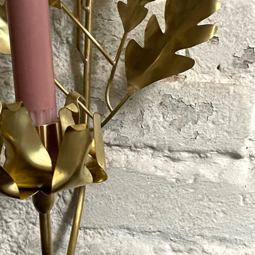 John Derian Jess Wheeler Oak Leaf Single Candle Sconce Add To Cart Handmade By Jess And Her Team In Her Workshop Each Brass Piece Is Organically Unique. Made Using Unlacquered Recycled Brass And Pure Silver Solder The High Shine