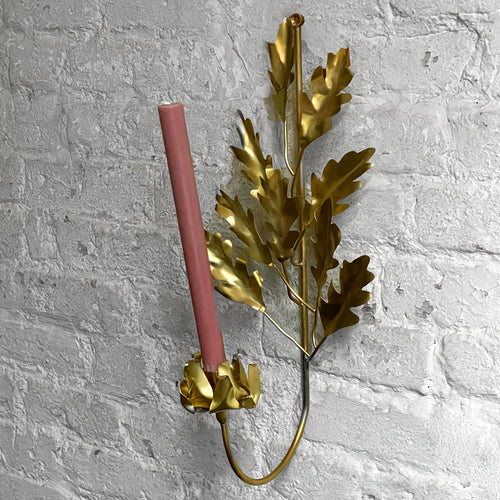 john derian Jess Wheeler Oak Leaf Single Candle Sconce Add to cart Handmade by Jess and her team in her workshop each brass piece is organically unique. Made using unlacquered recycled brass and pure silver solder the high shine