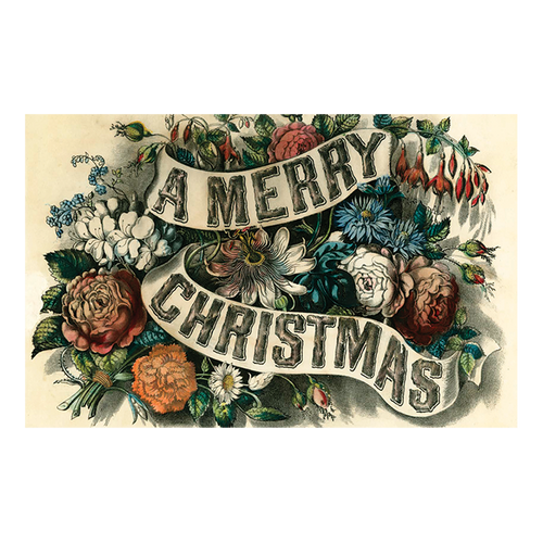 john derian A Merry Christmas Postcard (Pack of 10)