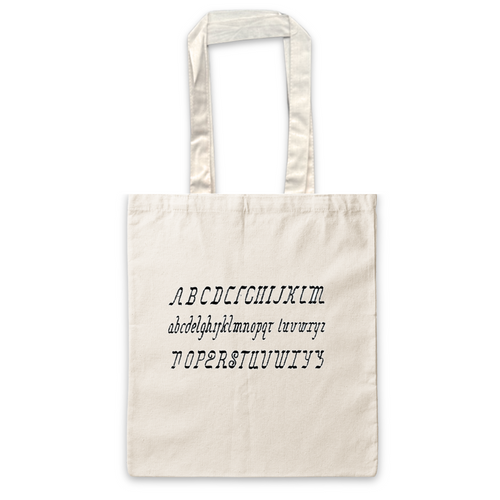 john derian Alphabet Tote Bag Canvas Tote Bags