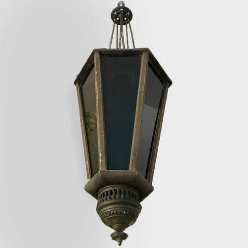 john derian Antique Italian Hanging Lantern Lamp