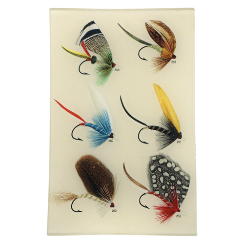 john derian Bass Flies #258 6 x 9" Rect. Tray