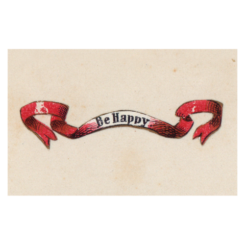 john derian Be Happy Postcard (Pack of 10)