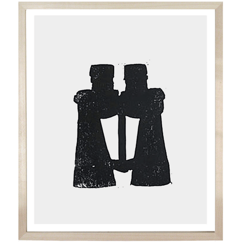 john derian Binoculars 10 x 12" Linocut Print