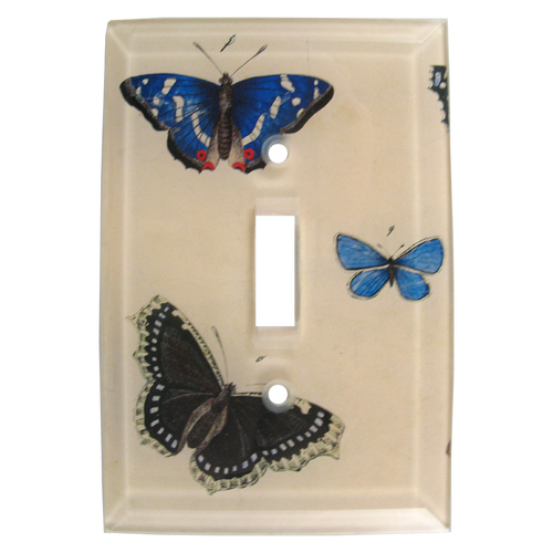 john derian Blue Butterflies Switch Plate Cover