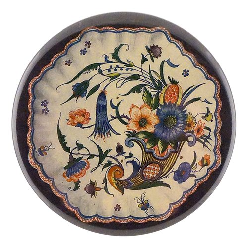 john derian Blue Cornucopia Mirror & Pin