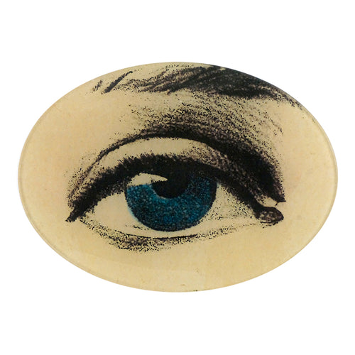 john derian Blue Eye Right 5 x 7" Oval