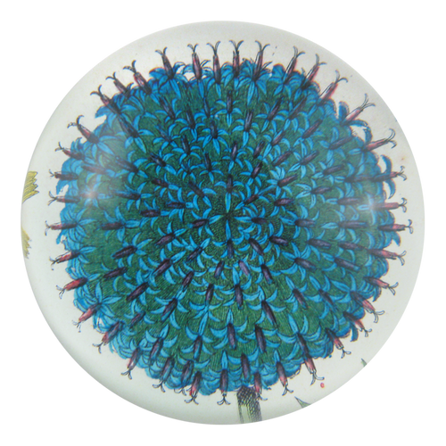 john derian Blue Flower Dome Paperweight