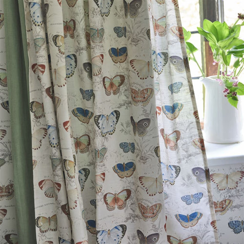 John Derian Butterfly Studies Parchment Fabric