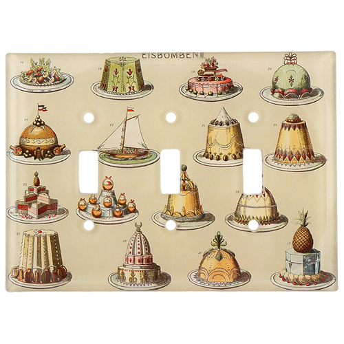john derian Cakes Triple Switch Cover